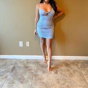 Windsor baby blue mini dress